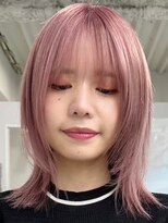 ウィコ 新宿(WICO)&nbsp;ピンクカラー[新宿駅/デザインカラー/レイヤーカット]