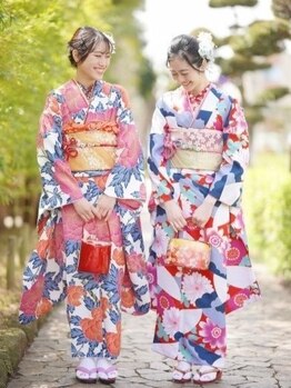 美容室ほしのの写真/【浴衣・振袖・七五三】大事な日の着付け×ヘアセットは"美容室ほしの"にお任せください♪