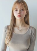 オン眉Xゆるロングで憧れのおしゃれ顔に