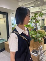 オーシャン(Ocean) 【OceanHair&Life田中愛梨】10代20代切りっぱなしボブ/ミニボブ