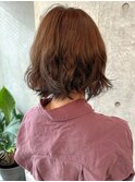＊ふわふわボブ大人女子可愛い前髪くるくるパーマボブ30代40代1