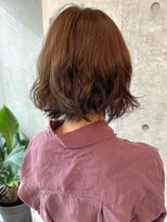 モリオ(morio)&nbsp;＊ふわふわボブ大人女子可愛い前髪くるくるパーマボブ30代40代1