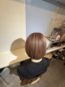 サーディースリーエーカーズヘアスタジオ(33Acers Hair Studio) 繊細なデザインカラー×キュートなシルエットボブ