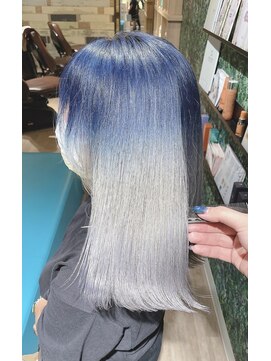 ジルバイジゼル(JILL by GiseL) 中世ウルフ/メンズウルフ/ハイトーン/ダブルカラー/ホワイト