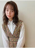 パーマ レイヤーパーマ ミディアムパーマ ミディアムヘア