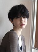 ニュアンスショートパーママッシュショートヘア韓国ショート