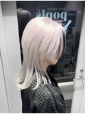 ウルフカット/中性ウルフ/ロングウルフ/ホワイトカラー