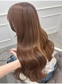 【ブリーチなしWカラー】明るめベージュ