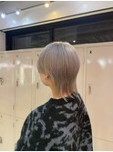 メンズウルフカット/ミルクティベージュ/メンズカット
