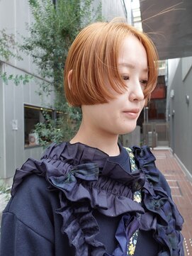 ユルクメゾンシティ 名古屋(JURK MAISON CITY) 【ami style】ブリーチなしダブルカラー ベージュカラー ボブ