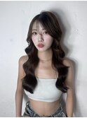 韓国風くびれ巻き×艶チョコブラウン