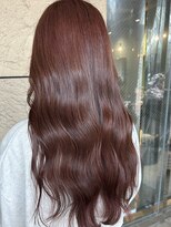 エメ(EME)&nbsp;暖色カラー　チェリーレッド　レイヤーカット