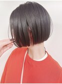 【morio 原宿】切りっぱなしボブ ミニボブ ブルーブラック