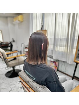 シェリー(Cherie) cut × METEOcoloring × ベージュブラウン