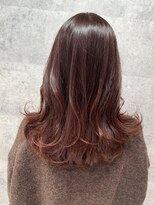 バランス 原宿 表参道(balance) アプリコットオレンジグラデーションカラー YUKA