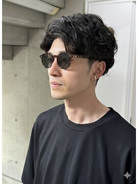 アオゾラヘアー 本店(AOZORA HAIR) ニュアンスパーマ×アップバング