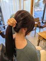 レイリー(LAiLy)&nbsp;おくれ毛　顔まわりカット　顔まわりレイヤー　ラベンダーピンク