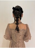 お呼ばれヘア