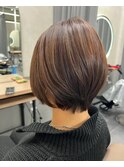 大人可愛いショートボブ
