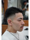 サイドパート　アイロンパーマ