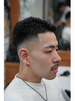 バーバーショップ ノア 2nd(BARBERSHOP NOR) サイドパート アイロンパーマ