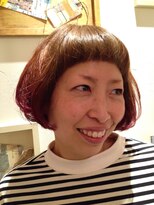 シュエットナオ (chouette. nao)&nbsp;グラデーションカラーでボブ個性的ヘアー前髪がポイント