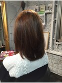 大人かわいいエアリーボブ×シナモンベージュ
