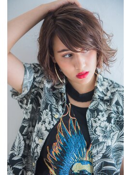 ミエル ヘア 新宿(miel hair) 【mielhair新宿】パーマでくしゅっと♪褒められショート☆