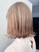 アイティー バイ アルバム 中野店(IT by ALBUM) ミルクティーベージュ_スリークボブ厚めバング_ba287041