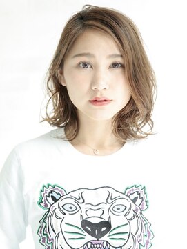 アフロディーテ 銀座(APHRODITE GINZA) 前髪/こなれミディ/ウェーブパーマ/アンブレラカラー/銀座