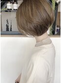 ふんわりまるみショートボブ*アッシュグレーカラー*Bambi松平愛