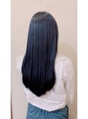 ネイビーカラー　髪質改善トリートメント/エクステ/韓国