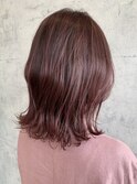 髪質改善　ピンクベージュ　カラー