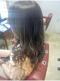 オリーブベージュ ×  ロング