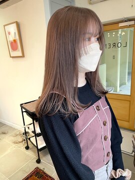 ローレンアオ(LOREN AO) ミルクティーベージュダブルカラーインナーカラーケアブリーチ