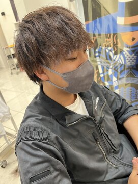 アールモンドヘア新世界 #メンズカット#とれかけパーマ