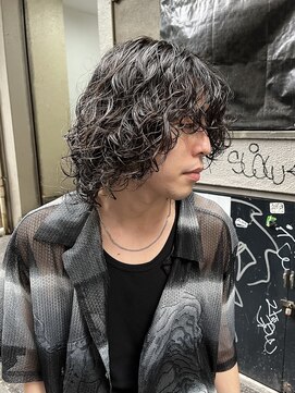 ピープスアンドスー 表参道 渋谷(Peeps&Suu.) メンズカット グランジパーマ ウルフ レイヤー ミディアム