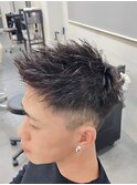 ツイストスパイラルパーマツイストパーマメンズマッシュパーマ