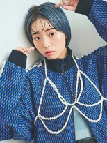 ユーカナヤマ(u Kanayama)&nbsp;ダブルカラーブルーベージュショートボブ