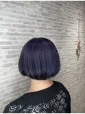 グレーパープルボブ
