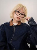 ボブ　ハイトーン　金髪ボブ　ブロンド