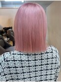 郡山タッセルボブ切りっぱなしボブマッシュウルフショートカット