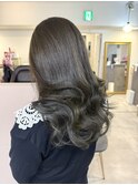 ブリーチなしオリーブグレージュ
