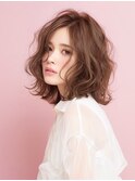 ☆オリーブグレーココアベージュ小顔クラゲヘアー/黒髪/髪質改善