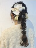 編みおろしヘアセット