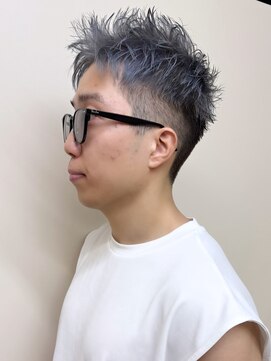 ベック ヘアサロン(BEKKU hair salon) 大人気メンズダブルカラー！ブリーチ1回で叶うアッシュシルバー