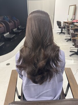 ハピネス 梅田茶屋町店(HAPPINESS) レイヤーカット/韓国ヘア/髪質改善/顔周り/ラベンダーグレージュ