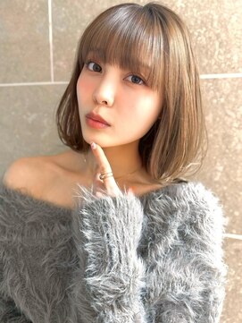 サンドイエナ 横浜店(sand yena) マロンベージュ/ボブ/前髪/レイヤー/髪質改善/縮毛矯正/横浜