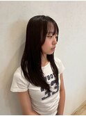 韓国風◎レイヤーが可愛い！黒髪ストレートロング/髪質改善