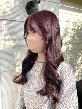 【びゃんびゃん江端店】ダブルカラー/ハイライト/インナーカラーなど透明感ある旬のカラーが大好評！